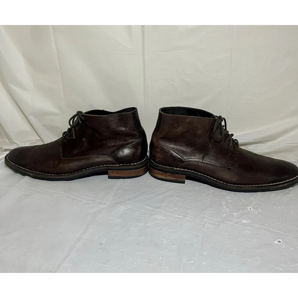 Cole Haan Canton Brown Leather Chukka Ankle Boot C11858 Mens 12 M Excellent_12